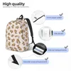 Sacos de armazenamento Personalizado Capivara Pet Canvas Mochilas Homens Mulheres Casual Bookbag para College School Animais Selvagens da América do Sul