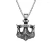 Kedjor Anteque Anchor Boat Halsband för män Hollowout Sailing Pendant Mariners Keepsake Charm Inspirational Jewelry Gift