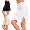 Skirts Half Slip For Women Underskirt Short Mini Skirt Slit Lace Underwear Petticoat H7EF