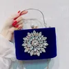 Abendtasche, Cheongsam-Tasche, Diamant-Abendessen-Tasche, Abendkleid, Handtasche, Flanell, Sonnenblume, weiblich