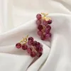 Brincos de garanhão Versáteis Frutas Eardrops Uva Orelha Pingente Ornamento Moda Mulheres Jóias Y2K Acessório Inspirado para Uso Diário Drop Del Otn8K