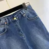 2024 kostenloser Versand Blau Gerade Lose High-End-Taste Runway Denim frauen Jeans Designer frauen Denim Hosen 3285