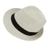 Berets British Hat For Adult Outdoor Camping Fishing Straw Weaving Fedoras Y1UA