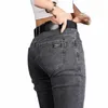 2023 Nieuwe Mannen Slanke Jeans Stretch Skinny Fi Designer Denim Broek Mannelijke Merk Kleding Broek Streetwear 49VE #