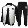 custom Pant Sets Autumn Winter Fi Men Clothing Sport Casual Baseball Jackets and Man Pants Sets Male Outdoor Jogging Suit o3FU#