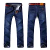 2024 Nouveaux hommes Stretch Jeans Mâle Classique Élasticité Busin Jeans Hommes Fi Confortable Solide Slim Droit Lg Denim Pantalon J1Pu #