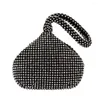 Cosmetic Bags Elegant Women Rhinestones Evening Clutch Handbags Shiny Dinner Party Wedding Shoulder Underarm Bag For