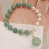 Perlen Strang Luxus Perle Frauen Armbänder Natürliche Edelstein Für Burmesische Jade Schmuck Geschenk Armband Mode Party Drop Lieferung Otn43