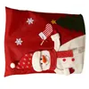 Stol täcker jul Santa Cover Decoration Back Slipcovers År 2024 Bordprydnader för Dropship för hemmet Bankett