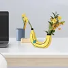 Vases 2 Slots Easy To Clean Decorative Living Room TV Table Fruit Flower Pot Ornament Banana Vase Household Supplies