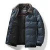 5xl parkas män varma tjocka plyschjackor män lös stående krage vindtäta jackor för män busin casual vinterrock man u8x0#