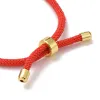 Componentes 20pcs Mistor Cordas de poliéster ajustáveis Corrente de corda com achados de latão para acessórios para jóias DIY