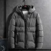 Masculino acolchoado casacos com capuz jaqueta de inverno roupas parkas coreano popular estofamento pesado harajuku fi novo externo 2023 i3e3 #