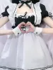 CP5XL Maid Lolita Chemise Cosplay Rollspeldräkter för partiklubb Stage Apparel Bow Ties Ball -klänningar Waitr Uniform Plus T8ie#