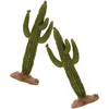 Fiori decorativi Cactus Modello Micro Paesaggio Ornamento Decor Figurine Mini Miniature Adornano Decorazione Auto Giardino Statua Decori Figurine