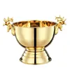 304 Rostfritt stålhjorthuvudörat Kylare Guld Silver Champagne Ice Bucket Champagne Ice Bowl175C