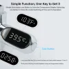 Messgeräte, digitales Duschthermometer, LED-Display, intelligentes Wassertemperaturmessgerät mit Timer für Babypflege, Badezimmer, Küche, Zuhause, batteriefrei