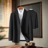 fi Combinando Bonito Tendência Busin Único Terno Masculino Boutique Casual Jaqueta De Couro blazers para homens elegantes e elegantes 424R #