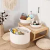 Baskets Large Capacity Dirty Clothes Bucket Woven Storage Basket Nordic Rope Toys organizer Snacks Sundries home decor laundry