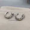 Boucles d'oreilles géométriques en perles de mode, bijoux de cerceau, vente en gros de luxe, cristal de mariage, strass, boucles d'oreilles de styliste pour femmes 2023, sac à poussière tendance orecchini