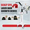 Machine avancée de croissance des cheveux au laser 650nm Diode Laser Anti-perte de cheveux Cicatrisation des plaies du cuir chevelu Réparation de l'oxygène Spray Humidité Dégraissant pour cheveux