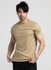 Suyadream Mens Solid Tee Cotton Cotton Silk Blend Plain oネック半袖居心地の良いTシャツ夏シンプルシックトップホワイトブラック240319