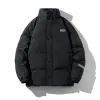 冬の膨らみジャケットの女性は暖かいコットソリッドパッドコートメス2023韓国Fiユニセックス特大のルーズショートパーカー74bt＃