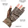 Taktische Handschuhe Angeln Drei-Finger Eis-Seide Silica Gel Anti-Rutsch-Sonnenschutz UV Für Männer Frauen Camouflage elastische SBR Tuch YQ240328