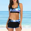 Vrouwen Badmode 2024 Vrouwelijke Zomer Gestreepte Print Bikini Sets Badpak Vrouwen Sexy Badpak Tweedelige Set Losse Strand tankini