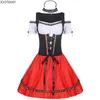 Nouvelles femmes Allemagne Beer Maid Tavern Wench Waitr Outfit Carnaval Oktoberfest Dirndl Costume Dr Cosplay Halen Fancy Party c9zl #