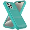 Mais recentes capas protetoras de telefone Defender para iPhone 15 Pro Max 14 Plus 13 Samsung Galaxy A15 5G S24 + S23 FE PC TPU capa resistente com clipe de cinto estilo Mint Net