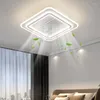 Plafonniers Om Main Ventilateur sans feuilles et lumière Luxe Spectre complet Protection des yeux Simple Hall Chambre Lampe intégrée