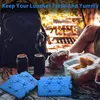 Opslagflessen IJspakketten voor lunchbox - Herbruikbare ultradunne vriezer Langdurige koele koelers houden voedsel vers 16-pack