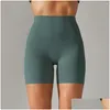 Shorts de course Femmes Sports Court Yoga Legging Squat Preuve Taille haute Fitness Serré Séchage rapide Cyclisme Entraînement Gym Drop Livraison Out Ot0Ni