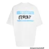 Designer Version correcte de la marque à la mode 2024 SpringSummer VTM poitrine Bonjour slogan imprimé col rond T-shirt à manches courtes T-shirt WYUE