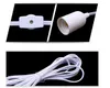 Connectors Plugs Sockets Wholesale Iq Lamp Cords Chandelier Wire Lampshade American Power Cord 110V European 12 Foot 2022 Drop Deliver Ot1Ze