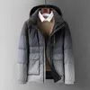 Fi Puffer Jacket Hommes Automne Hiver Manteaux Casquette amovible Canard blanc DW Vêtements d'extérieur Impression dégradé Parkas Jeunes Warm Tops 10Ee #