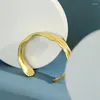 Bangle de bijoux fine empilables extensibles pour les femmes cadeaux de sa vague en argent sterling 925