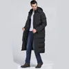 2022 New Fi Men Jacket Black Lengthening and Thickening Super Warm Down Cott Men's Winter Coat Hooded Collar Lg Parkas e0vY#