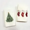 Towel 1pc Face Comfortable Creative Christmas Tree Durable Embroidered Cotton Facial Cleaning For Women Ladies