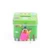 Inne zaopatrzenie ptaków Parrot Piggy Bank Interaktywne zabawki puzzle Tin Box Salk kolor losowy