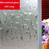 Zilver ijzer kunst patroon film glas-in-lood ondoorzichtige Frosted Window Films Vinyl Static Cling zelfklevende Privacy Glass Stickers Y203194