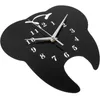 Zegary ścienne Zegar w kształcie zęba Wystrój sypialni akrylowy reloJ Pared Digital Retro dekoracyjne wiszą staroświeckie dekoracja