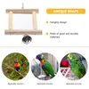 Other Bird Supplies Hanging Mirror Household Cockatiel Toy Suspending Parakeet Supply With Bell