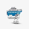 Blue Cruise Ship Charm Pandoras 925 Sterling Zilver Luxe Bedelset Armband Maken Kralenbedels Designer Ketting Hanger Originele Doos TOP kwaliteit groothandel