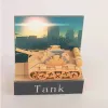 Minyatürler Omoshiroi Block 3D Mini Tank Model Not Kağıt Oyuncak Yaratıcı El Sanatları Süsleri Yenilik Hediyeleri Erkek Arkadaş Ev Dekoru El Sanatları