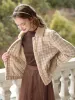 i BELIEVE YOU Lamb Wool Splicing Padded Coat For Women 2023 Winter New Cott Jacket Warm Y2K Vintage Plaid Parkas 2234185380 z5Q6#