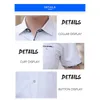 Browon 2024 verão camisa masculina manga curta cor sólida turn-down colarinho regular ajuste camisa branca dr para roupas de trabalho h3gD #