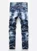 Fi Men's New Denim Jeans Pantalons Jogging Party Hip Hop Cott Droite Grande Taille Jeans Haute Qualité Moto Design 42Ak #