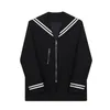 Herren Navy Kragen Reißverschluss Lose Beiläufige Vintage Anzug Blazer Jacke Männlich Net Celebrity Streetwear Blazer Mantel Oberbekleidung I7c8 #